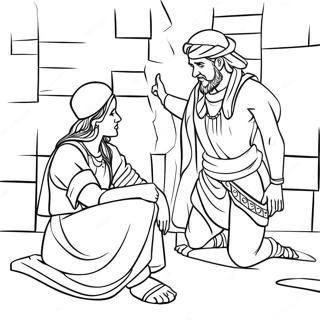 Rahab And The Spies Coloring Page 54902-44244