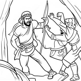 Courageous Rahab Hiding The Spies Coloring Page 54903-44248