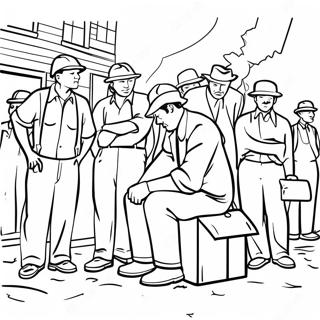 Great Depression Coloring Pages