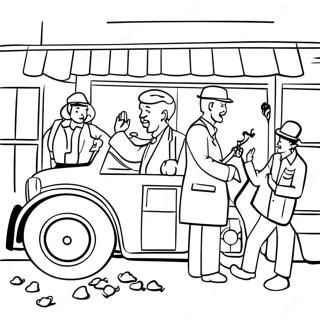 Great Depression Historical Scene Coloring Page 54922-44255