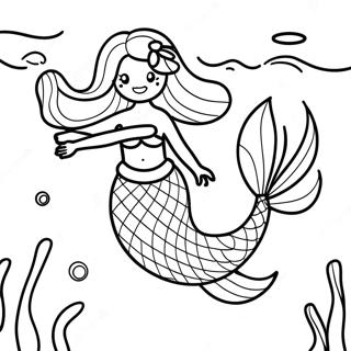 Mermaid For Adults Coloring Pages