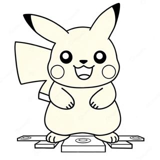 Pikachu In Lego Style Coloring Page 54973-44291