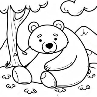 Bear Snores On Coloring Pages