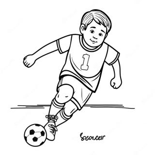 I Love Soccer Coloring Page 55032-44338