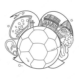 I Love Soccer Coloring Page 55032-44339