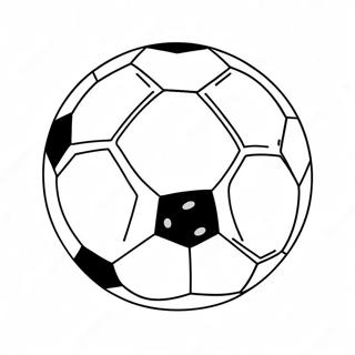 Cute Soccer Ball Coloring Page 55033-44344