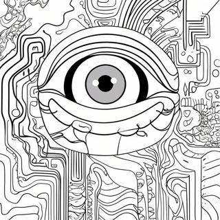 Glitch Coloring Pages