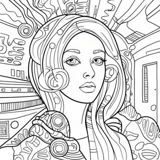 Glitch Art Coloring Page 55062-44360