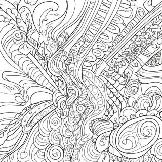 Colorful Glitch Patterns Coloring Page 55063-44370