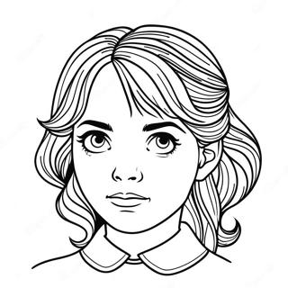 Hermione Granger Magical Spell Coloring Page 55072-44368