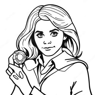 Hermione With Time Turner Coloring Page 55073-44377