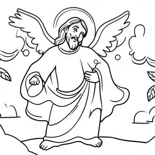 Temptation Of Jesus Coloring Page 55082-44375