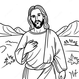 Jesus In The Desert Coloring Page 55083-44383