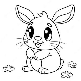 Christmas Bunny Coloring Pages