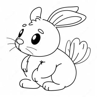 Christmas Bunny Coloring Page 55112-44403