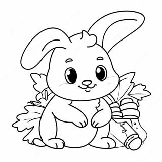 Christmas Bunny Coloring Page 55112-44404