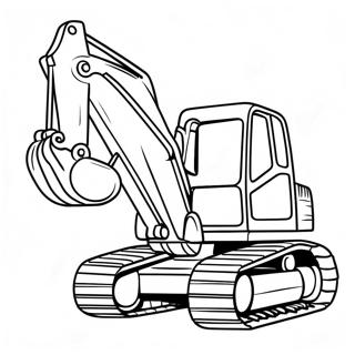 Backhoe Construction Vehicle Coloring Page 55142-44428