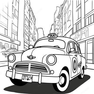 Taxi Coloring Pages