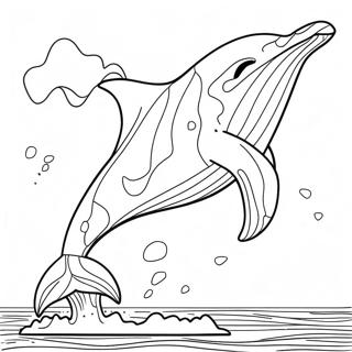 Playful Humpback Whale Coloring Page 55183-44462