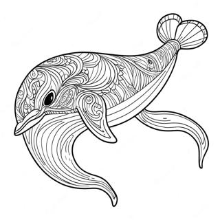 Playful Humpback Whale Coloring Page 55183-44463