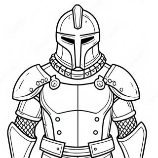 Shiny Steel Armor Coloring Page 55193-44473