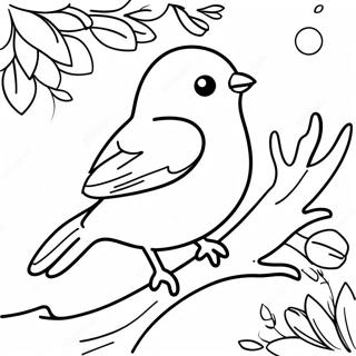 Spring Bird Coloring Page 55202-44470