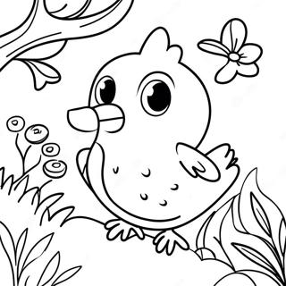 Spring Bird Coloring Page 55202-44471