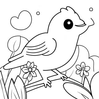 Spring Bird Coloring Page 55202-44472