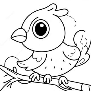 Realistic Bird Coloring Page 5521-4571