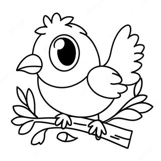 Realistic Bird Coloring Page 5521-4572