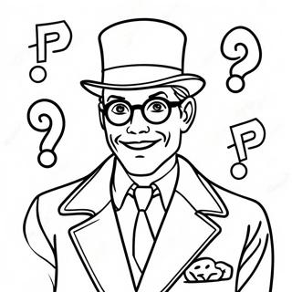 Riddler Coloring Pages