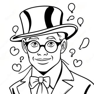 Riddler With Question Marks Coloring Page 55243-44506