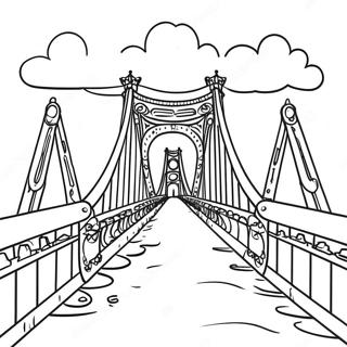 Bridge Coloring Pages