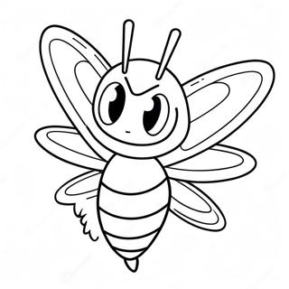 Angry Beedrill Flying Coloring Page 55283-44544