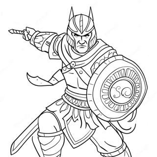 Fierce Warrior Slay Coloring Page 55303-44555