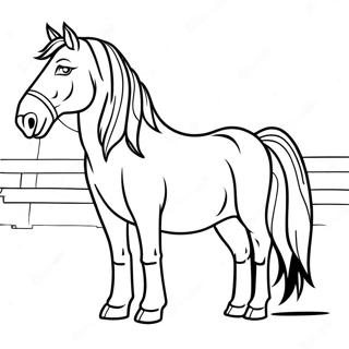 Draft Horse Coloring Pages