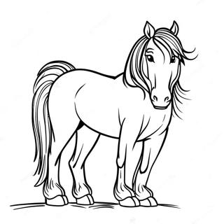 Draft Horse Coloring Page 55312-44558