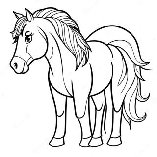 Draft Horse Coloring Page 55312-44560