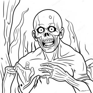 Gore Horror Scene Coloring Page 55322-44576