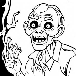 Creepy Zombie Coloring Page 55323-44571