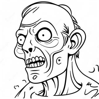 Creepy Zombie Coloring Page 55323-44572