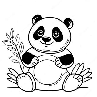 Po The Brave Panda Coloring Page 5532-4578