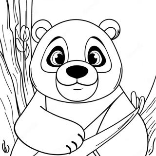 Po The Brave Panda Coloring Page 5532-4579