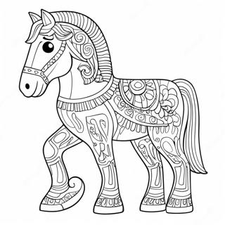 Trojan Horse Coloring Page 55342-44588