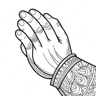 Praying Hands Coloring Pages