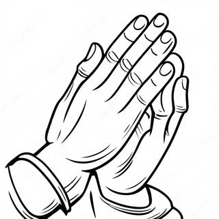 Beautiful Praying Hands Coloring Page 55373-44615