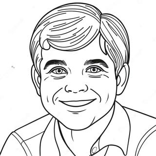 Paul With A Bright Smile Coloring Page 55403-44639