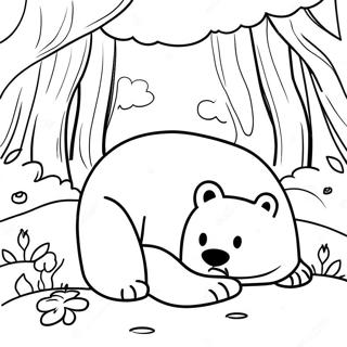 Hibernating Animals Coloring Pages