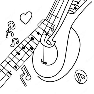 I Love Music Coloring Page 55422-44647