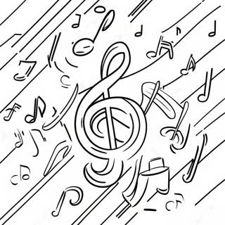 Colorful Musical Notes Coloring Page 55423-44655